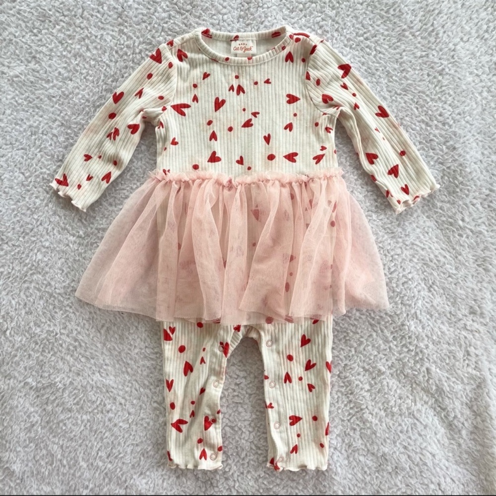 Cat & Jack Ribbed Tutu Romper